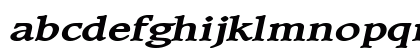 ClaytonExtended BoldItalic Lowercase Preview