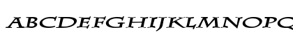 ChazExtended BoldItalic Lowercase Preview