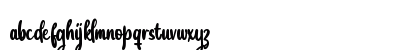 Julia Eberline Regular Lowercase Preview