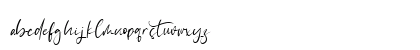 Catthy Wellingten Regular Lowercase Preview