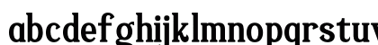 Vejlikan Regular Lowercase Preview
