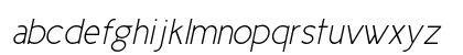 Cicle Fina Italic Lowercase Preview