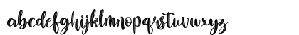 Nathalia Regular Lowercase Preview