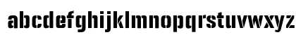 Panfleta Stencil ExtBd Regular Lowercase Preview