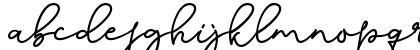 Dinila Script Regular Lowercase Preview