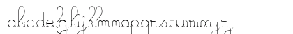 A La Nage Regular Lowercase Preview