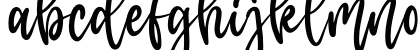 masterbaker Regular Lowercase Preview