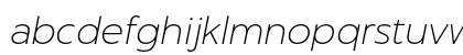 Captura Thin Italic Demo Lowercase Preview