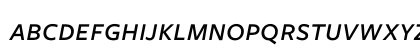 Freight Sans Medium Italic SC Lowercase Preview