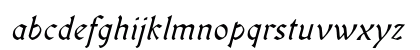Oldania ADF Std Italic Lowercase Preview