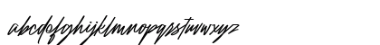 Raidden Italic Lowercase Preview