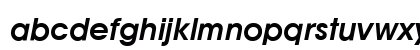 Avignon DemiItalic Lowercase Preview