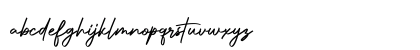 Authentic Signature Lowercase Preview
