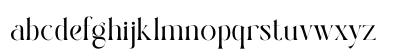 Evelins Regular Lowercase Preview