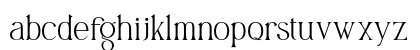 Panerah Regular Lowercase Preview
