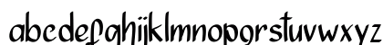 Ninja Julietta Regular Lowercase Preview
