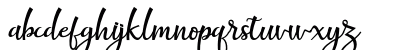fantabulous script Regular Lowercase Preview