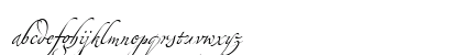 Zapfino Extra LT Four Lowercase Preview