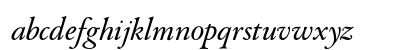 Augereau SemiBold Italic Lowercase Preview