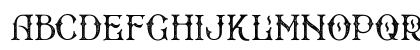 Bradford Press Lowercase Preview