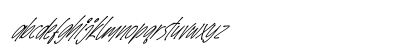 SpeedWritten Italic Regular Lowercase Preview