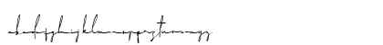 Mitchell Signature Regular Lowercase Preview