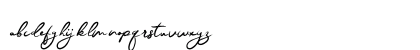 Jester Brush Regular Lowercase Preview