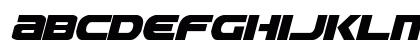 Ozda Expanded Italic Expanded Italic Lowercase Preview
