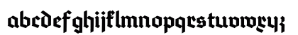 DeutschGotisch Regular Lowercase Preview