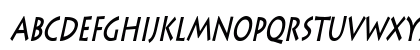 ListeThin BoldItalic Lowercase Preview