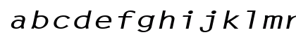 LechterExtended BoldItalic Lowercase Preview