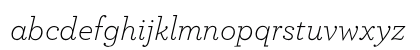 ArcherPro Light Italic Lowercase Preview