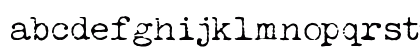 LUCKY TYPEWRITER Normal Lowercase Preview
