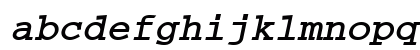 VNI-Couri Bold-Italic Lowercase Preview