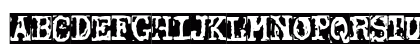 Typewriter Grunge Regular Lowercase Preview