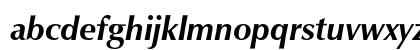 Classico URW Bold Italic Lowercase Preview