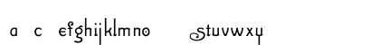 ZincItalianSGA TT Regular Lowercase Preview