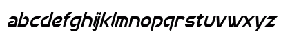 Chromia Condensed Italic Lowercase Preview