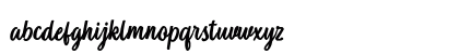 Kelsey Script Regular Lowercase Preview