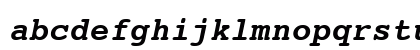 Courier10 WGL4 BT Bold Italic Lowercase Preview