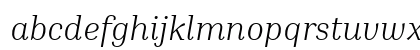 Inria Serif Light Italic Lowercase Preview