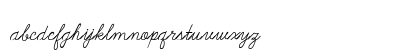 Galatee Script Regular Lowercase Preview