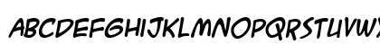 ACME Secret Agent BB Bold Italic Lowercase Preview