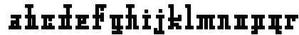 Cross Stitch 332 Regular Lowercase Preview