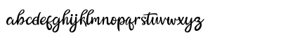 Bellasya Regular Lowercase Preview