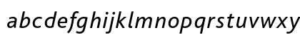 Bliss Pro Italic Lowercase Preview