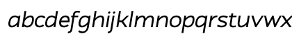 Atozimple Medium Italic Lowercase Preview
