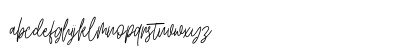 Artlines Free Regular Lowercase Preview