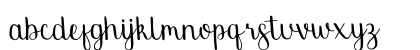 Smally Rose Free Regular Lowercase Preview