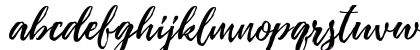 Pennello Free Demo Script Regular Lowercase Preview